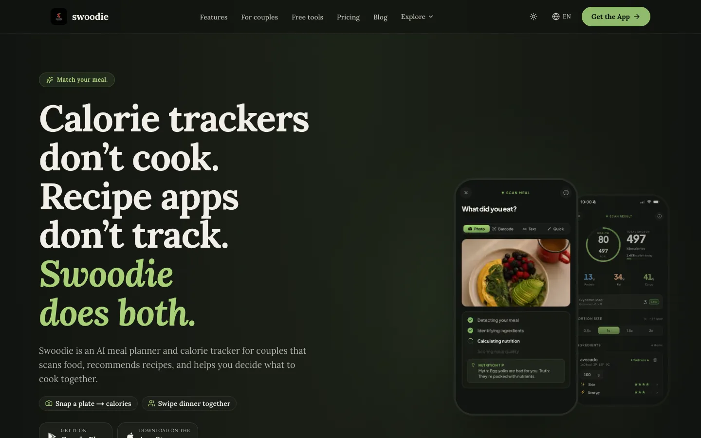 swoodie.app — strona, która pracuje na aplikację